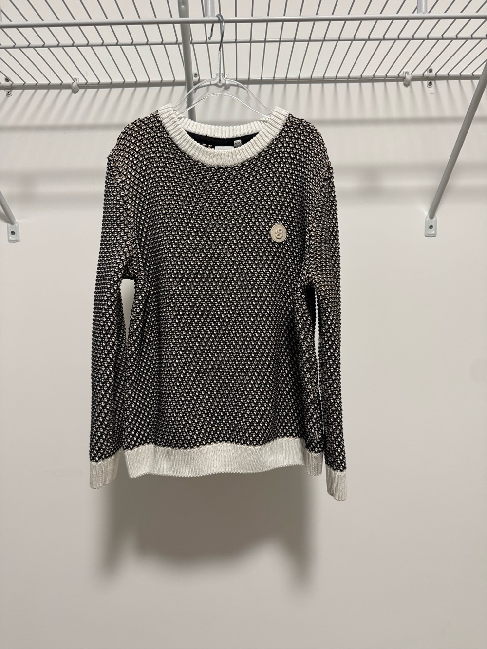 Boss Boys Textured Knit Sweater Size 12